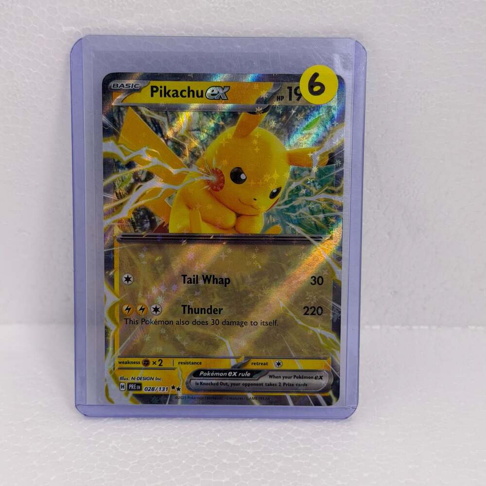 2025 Pokemon TCG Prismatic Evolutions Pikachu ex 028/131 Double Rare